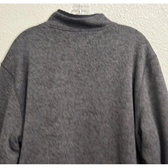 Orvis Men’s Quarter Zip Sherpa Lined Pullover Sweater XL Outdoor Gray - Picture 10 of 12